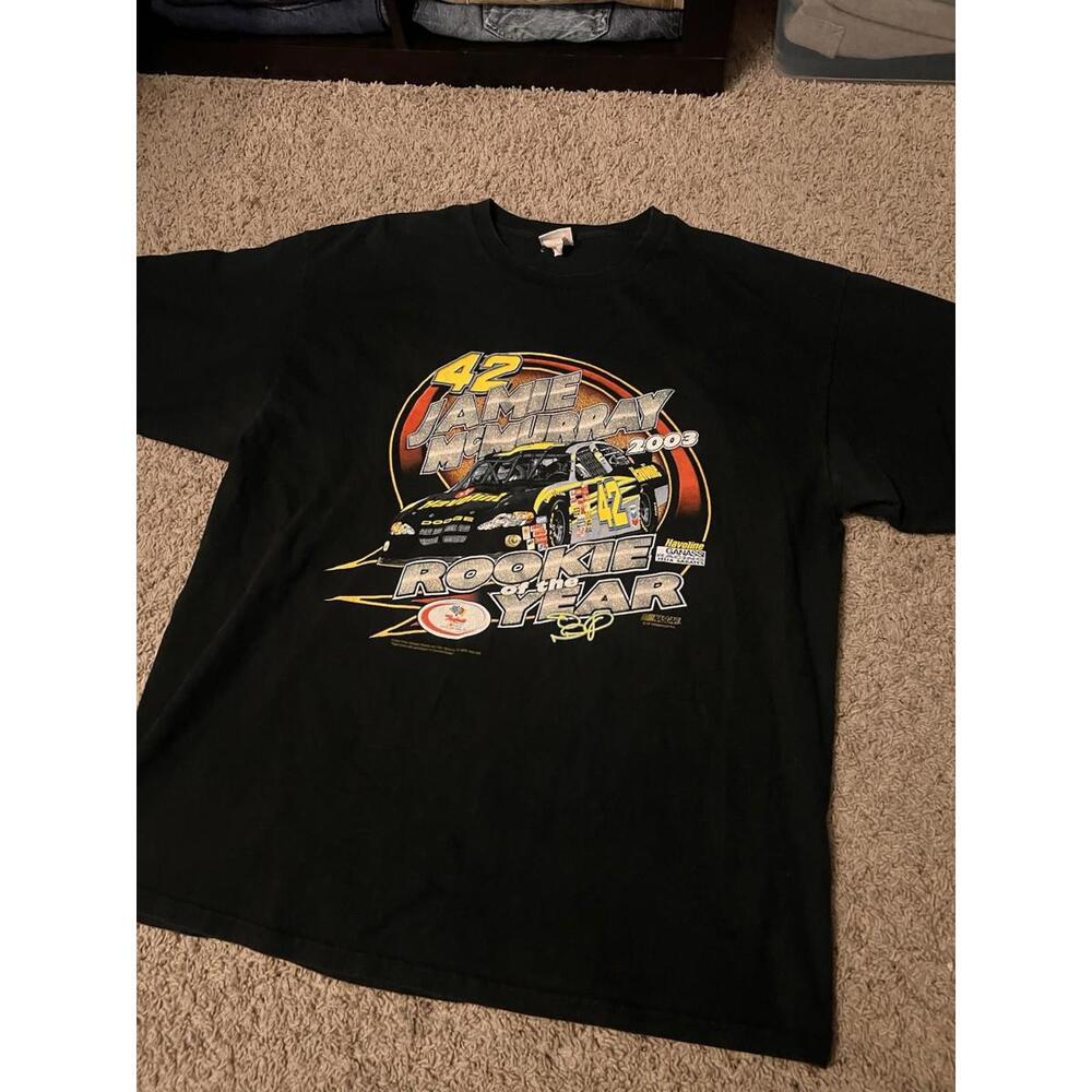 2003 Jamie McMurray #42 “Rookie Of The Year” Chase Authentic Nascar Tee Size 2XL